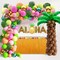Tropical Luau Balloons Arch Garland Kit With Palm Leaves, Flamingo, Palm Tree, Aloha Foil Balloon, Coconut Balloons Set (Aloha-A)